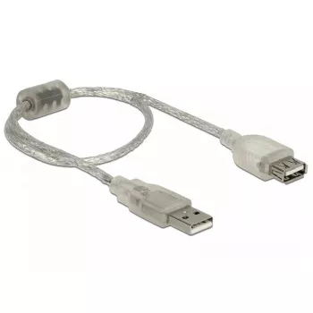 USB-kaabel DeLOCK 82244 USB 2.0 0.3 m läbipaistev