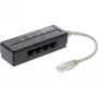 InLine 4-suunaline telefonipordi jaotur, RJ45-pistik neljale RJ45-pesale, 0,15 m