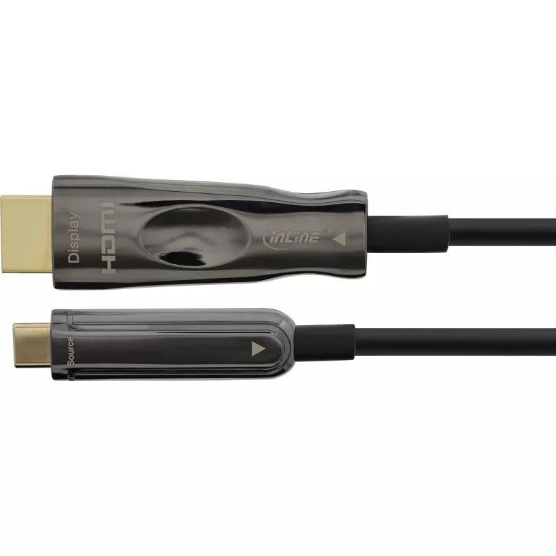 InLine USB Display AOC kaabel, USB-C isane HDMI isasele (DP Alt Mode), 50 m