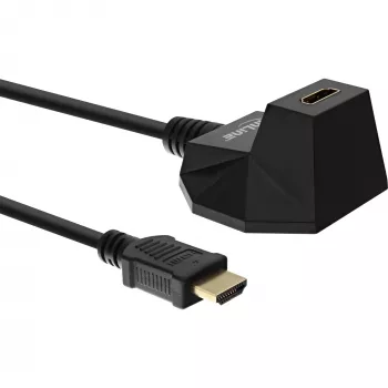 InLine HDMI Station, HS HDMI-kaabel Ethernetiga, M/N, must, kuldsed kontaktid, 5 m