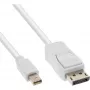 InLine Mini DisplayPort–DisplayPort-kaabel valge 1.5 m