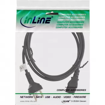 InLine toitekaabel Taani tüüp K isane / 3‑kontaktiline IEC C13 isane, 5 m