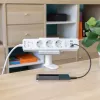 Pikendusjuhtme hoidik InLine 23196W pööratav vedruklamber valge