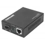 Intellinet Gigabit PoE+ meediakonverter, 1 × 1000Base-T RJ45 port kuni 1 × SFP port, PoE+ injektor