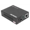 Intellinet Gigabit PoE+ meediakonverter, 1 × 1000Base-T RJ45 port kuni 1 × SFP port, PoE+ injektor