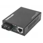 Intellinet Gigabit PoE+ meediakonverter, 1000Base-T RJ45 port 1000Base-LX (SC) ühemoodilisele, 20 km (12,4 mi), PoE+ süstija