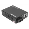 Intellinet Gigabit PoE+ meediakonverter, 1000Base-T RJ45 port 1000Base-LX (SC) ühemoodilisele, 20 km (12,4 mi), PoE+ süstija