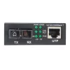 Intellinet Gigabit PoE+ meediakonverter, 1000Base-T RJ45 port 1000Base-LX (SC) ühemoodilisele, 20 km (12,4 mi), PoE+ süstija