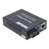 Intellinet Gigabit PoE+ meediakonverter, 1000Base-T RJ45 port 1000Base-LX (SC) ühemoodilisele, 20 km (12,4 mi), PoE+ süstija