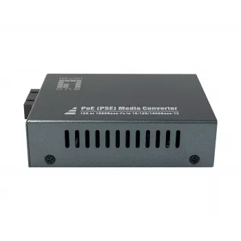 LevelOne RJ45-SC Gigabit-meediumikonverter, PoE PSE, mitmekiuline fiiber, 0,5 km