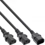 InLine toite Y-kaabel Saksa tüüp F 1x IEC-C14 kuni 2x IEC-C13 5m
