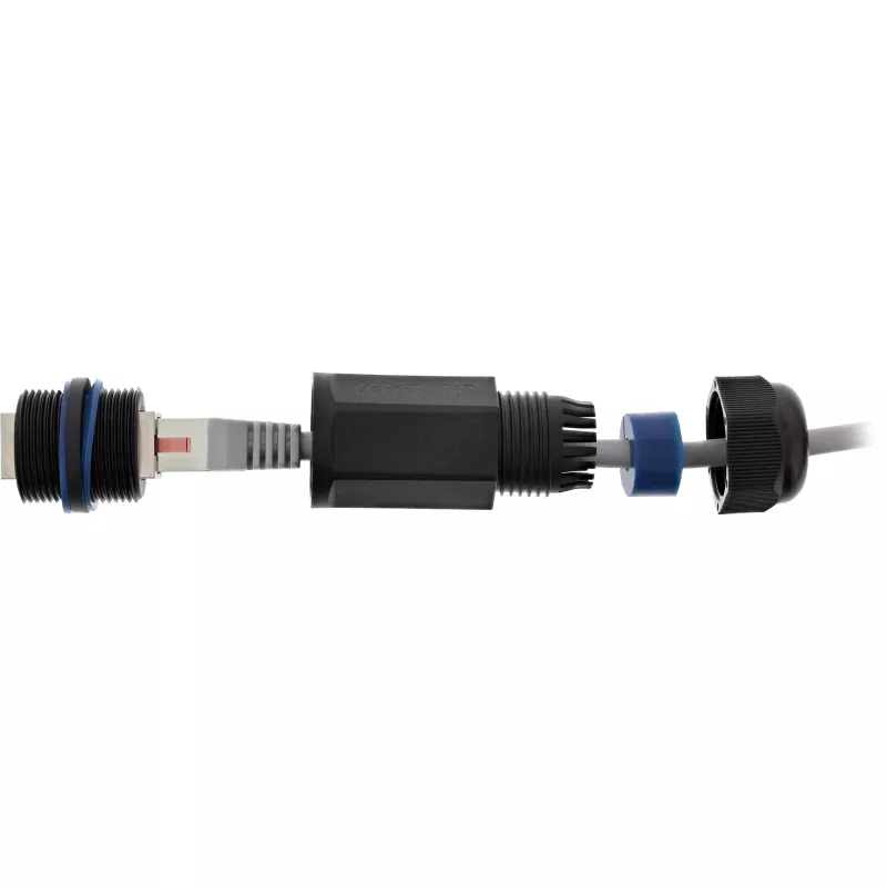 InLine Cat.6 ühendusmuhv, veekindel IP67, 2x RJ45 emane/emane, 1:1