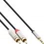 Audio kaabel 3.5mm male / 2x RCA male 3m InLine 99243
