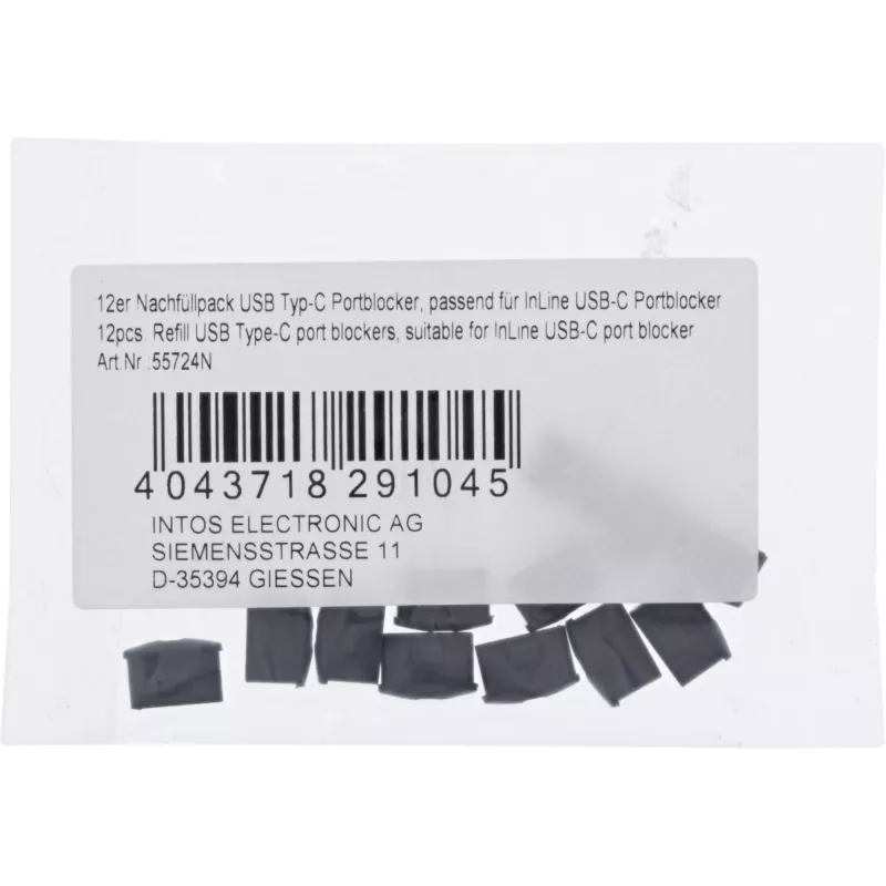 InLine 12 tk. täitepakend USB-C pordiblokeerijale 55724