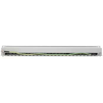 Intellinet harukarp, Cat6a, FTP, 24 pordiga, 1U, varjestatud, 90° ülalt sisenevad pressliitmikud, hall