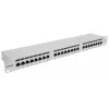 Intellinet harukarp, Cat6a, FTP, 24 pordiga, 1U, varjestatud, 90° ülalt sisenevad pressliitmikud, hall