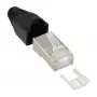 InLine Crimp Connector RJ45 8P8C varjestatud, keermestaja ja paindekaitsega, 100 tk.