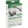 InLine Mini DisplayPort isane / DVI-D 24+1 adapter emane Alumiinium must, 0,15 m