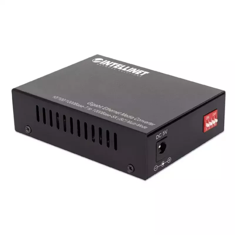 Intellinet Gigabit Ethernet meediumikonverter 10/100/1000Base-T 1000Base-SX-ile (SC) mitmerežiimiline, 550 m, automaatne läbirääkimine