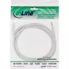 InLine helikaabel 3,5 mm isane/emane, stereo, valge/kuldne 5 m