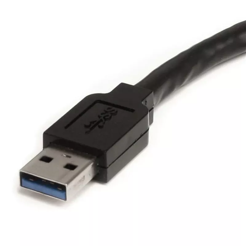 StarTech.com 3m USB 3.0 aktiivne pikenduskaabel - M/F, 3 m, USB A, USB A, USB 3.2 Gen 1 (3.1 Gen 1), must