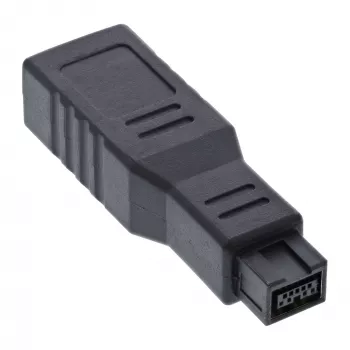 InLine FireWire 400 / 800 1394b adapter 6 kontaktiga emane / 9 kontaktiga isane pistik