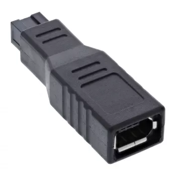 InLine FireWire 400 / 800 1394b adapter 6 kontaktiga emane / 9 kontaktiga isane pistik