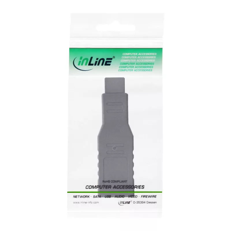 InLine FireWire 400 / 800 1394b adapter 6 kontaktiga emane / 9 kontaktiga isane pistik