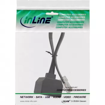 InLine ISDN jaotur 1->2, , 1x RJ45 M / 2x RJ45 F, (8P8C), ilma takistiteta