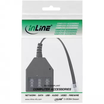 InLine TAE Saksa adapterkaabel RJ11 6P4C isane TAE NFN emasele 69942A