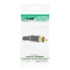 InLine RCA isane jootmiseks valge rõngas metall must 6mm kaablile