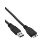 InLine USB 3.2 Gen.1 kaabel tüüp A-pistik / Micro B-pistik, must, 3 m