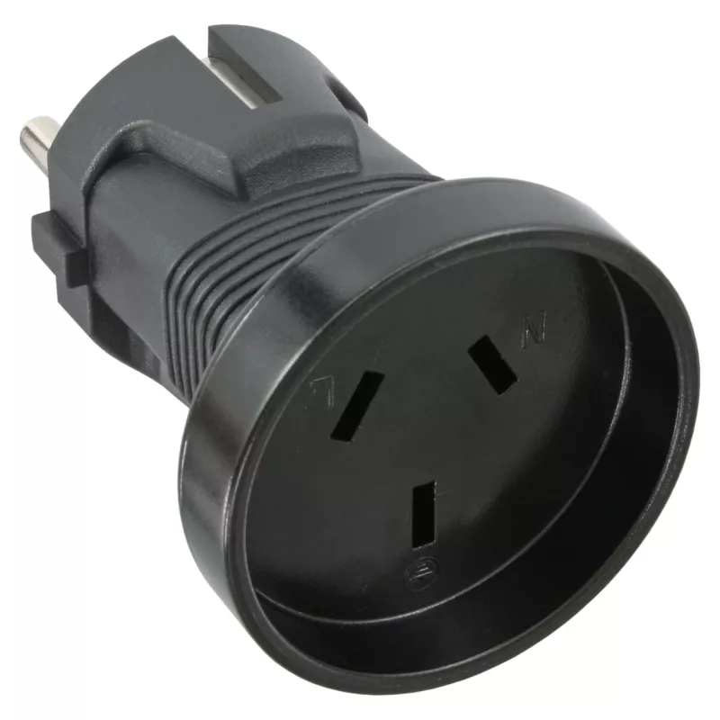 InLine reisiadapter Tüüp F Tüüp I-le Saksa Austraalia+Uus-Meremaa