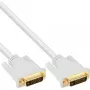 InLine DVI-D kaabel 24+1 isane / isane DVI Dual Link valge/kuldne 5m