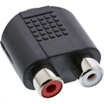 Heliadapter 3,5 mm pistikupesa emane Stereo / 2x RCA emane InLine 99346