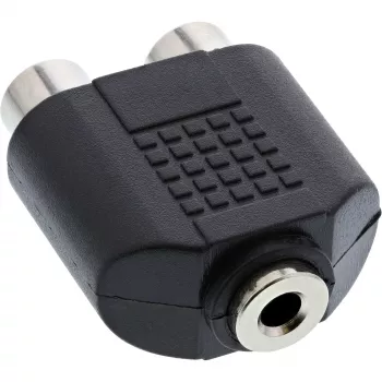 Heliadapter 3,5 mm pistikupesa emane Stereo / 2x RCA emane InLine 99346