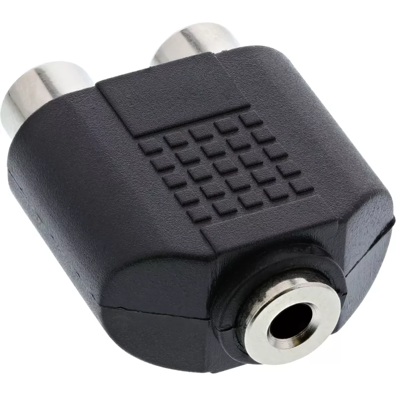 Heliadapter 3,5 mm pistikupesa emane Stereo / 2x RCA emane InLine 99346