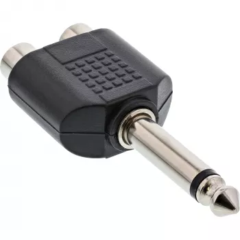 InLine Audio Adapter 6.3mm jack male mono / 2x RCA female