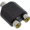 Heliadapter 3,5 mm pesa emane mono / 2x RCA emane InLine 99338