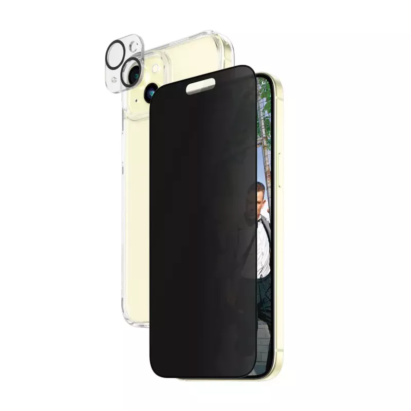 PanzerGlass Privacy 3-in-1 Pack iPhone 15 Plus karastatud klaas