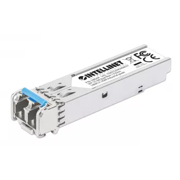 Intellinet Industrial Gigabit Fiber SFP Optical transiiver Module 1000Base-LX Single-Mode 10 km Hõbedane