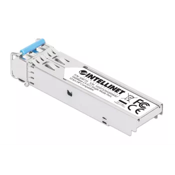 Intellinet Gigabit Fiber SFP optiline transiivermoodul 1000Base-LX (LC) ühemoodiline port, 10 km, HPE-ühilduv, hõbedane