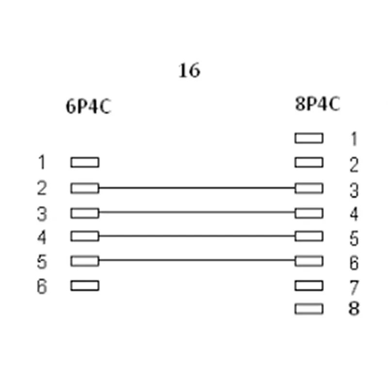 InLine modulaarkaabel RJ45 8P4C / RJ11 6P4C isane/isane 10m
