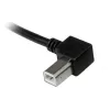 StarTech.com 3m USB 2.0 A vasaknurkse B-pistikuga kaabel – isane/isane, 3 m, USB A, USB B, USB 2.0, 0,48 Gbit/s, must
