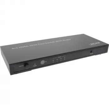 InLine 4×1 HDMI 4K lüliti heliga
