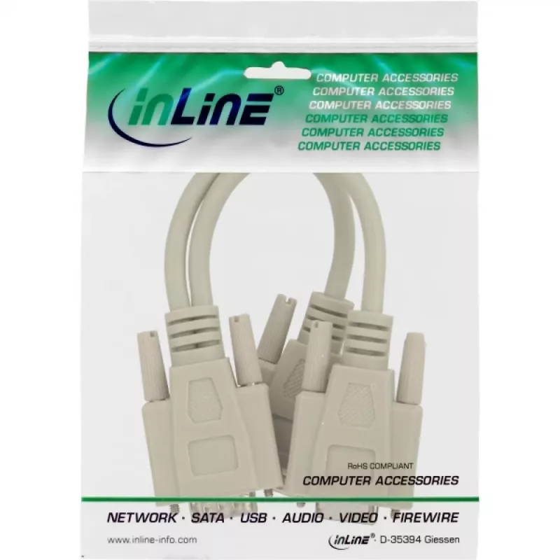 InLine VGA Y-kaabel HD15 isane / 2x HD15 emane 0,2 m