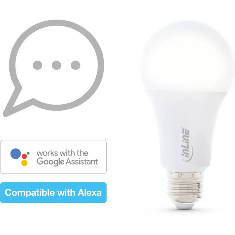 InLine SmartHome LED-pirn RGB E27, 900LM