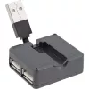 InLine USB 2.0 4-pordiline jaotur, USB-A-pistik 4x USB-A emasele, kaabel 4 cm