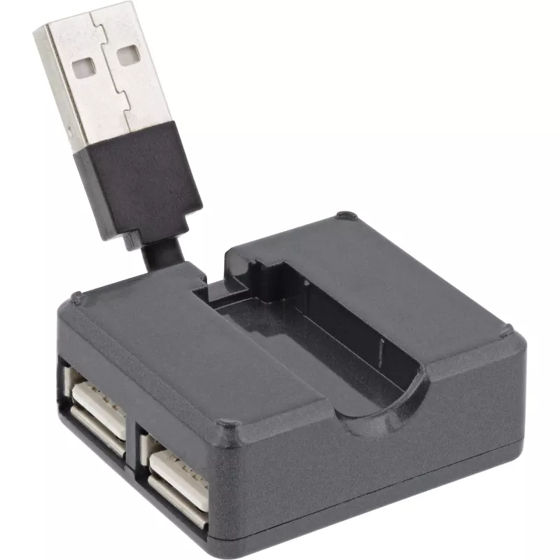 InLine USB 2.0 4-pordiline jaotur, USB-A-pistik 4x USB-A emasele, kaabel 4 cm