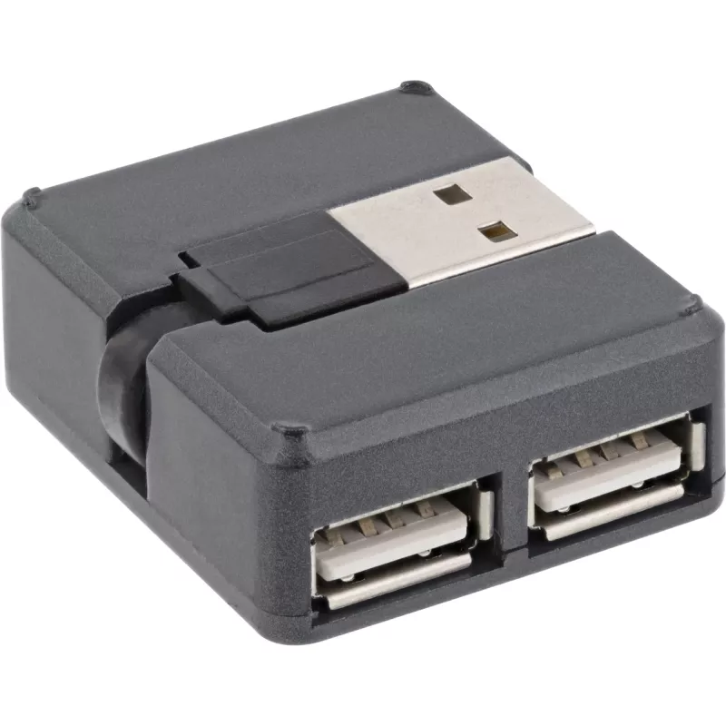 InLine USB 2.0 4-pordiline jaotur, USB-A-pistik 4x USB-A emasele, kaabel 4 cm